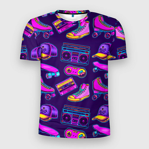 Мужская спорт-футболка Retro stuff / 3D-принт – фото 1