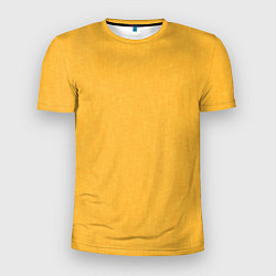 Футболка спортивная мужская Жёлтый однотонный текстура, цвет: 3D-принт