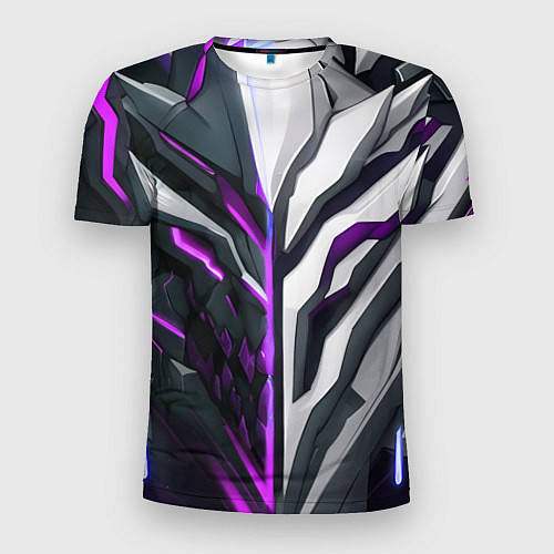 Мужская спорт-футболка Броня адская и райская фиолетовая / 3D-принт – фото 1