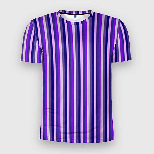 Мужская спорт-футболка Сочетание фиолетовый / 3D-принт – фото 1