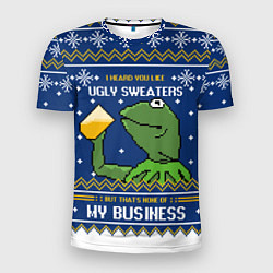 Мужская спорт-футболка I heard you like ugly sweaters