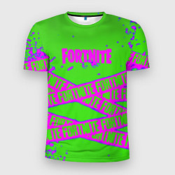 Мужская спорт-футболка Fortnite неоновые краски