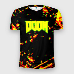 Мужская спорт-футболка Doom огненный марс блики