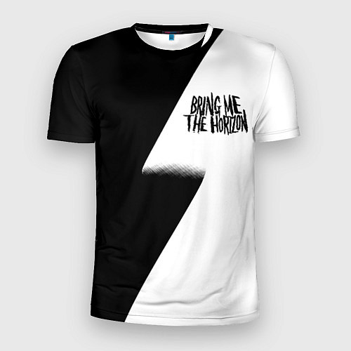 Мужская спорт-футболка Bring me the horizon black steel / 3D-принт – фото 1