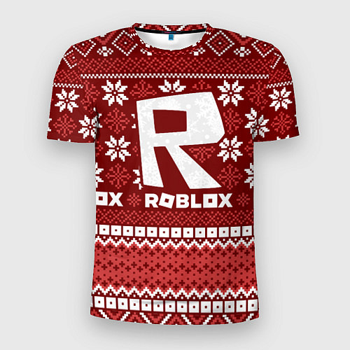 Мужская спорт-футболка Roblox christmas sweater / 3D-принт – фото 1