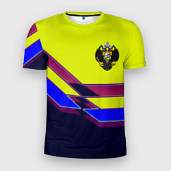 Футболка спортивная мужская Российская империя герб, цвет: 3D-принт