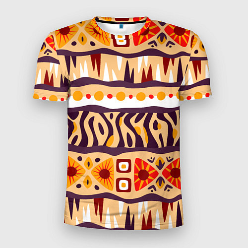 Мужская спорт-футболка Africa pattern / 3D-принт – фото 1