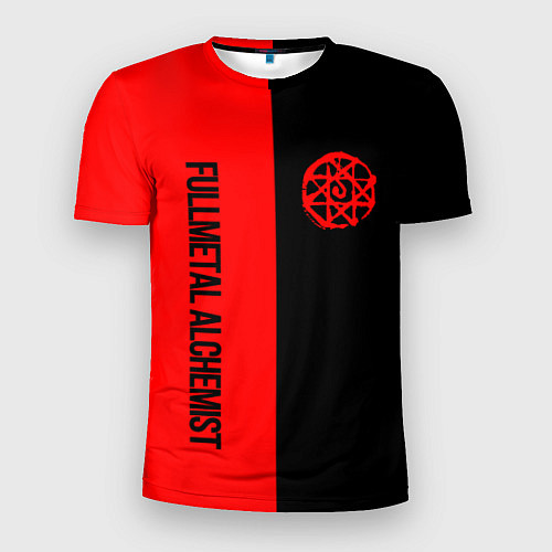 Мужская спорт-футболка Стальной алхимик - красная печать Альфонс / 3D-принт – фото 1