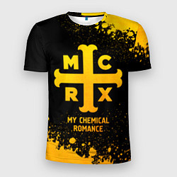 Футболка спортивная мужская My Chemical Romance - gold gradient, цвет: 3D-принт