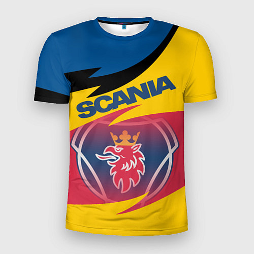 Мужская спорт-футболка Scania logo / 3D-принт – фото 1