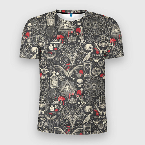 Мужская спорт-футболка Колдовство и чёрная магия / 3D-принт – фото 1