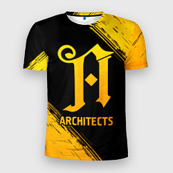 Мужская спорт-футболка Architects - gold gradient