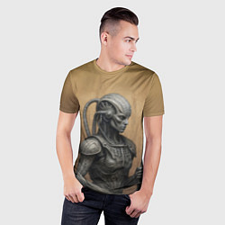 Футболка спортивная мужская Биомеханический андроид, цвет: 3D-принт — фото 2