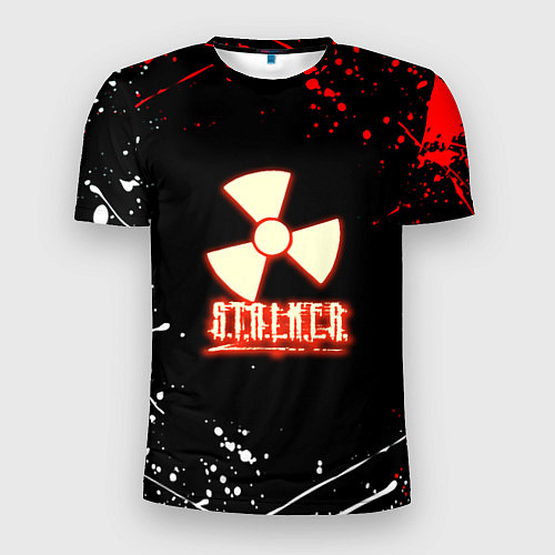 Мужская спорт-футболка Stalker краски огненный / 3D-принт – фото 1