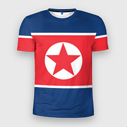 Мужская спорт-футболка Флаг Северной Кореи