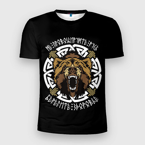 Мужская спорт-футболка Грозная русь / 3D-принт – фото 1