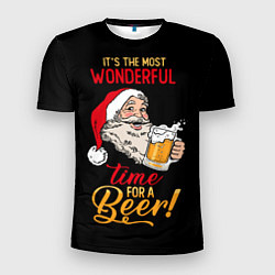 Мужская спорт-футболка It is the wonderful time for beer