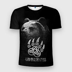 Мужская спорт-футболка Медведь - славянский стиль