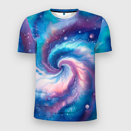 Мужская спорт-футболка Галактический тай-дай / 3D-принт – фото 1