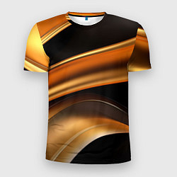 Футболка спортивная мужская Yellow black style, цвет: 3D-принт