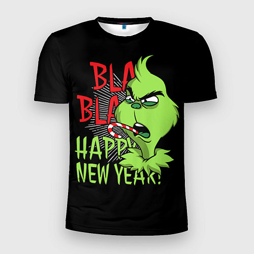Мужская спорт-футболка Grinch - happy New Year / 3D-принт – фото 1