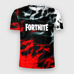 Мужская спорт-футболка Fortnite flame abstract