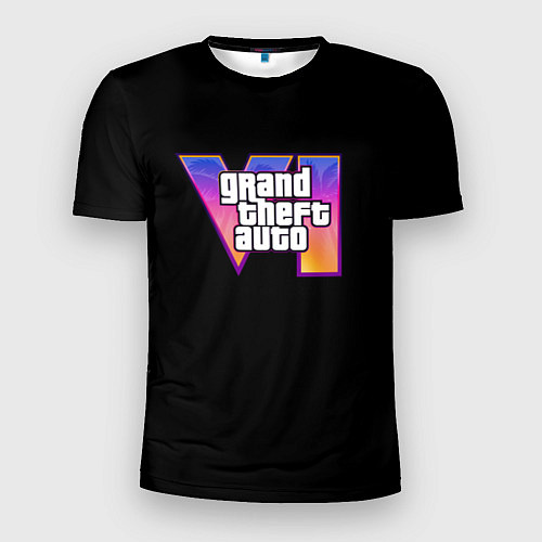 Мужская спорт-футболка Gta 6 logo / 3D-принт – фото 1
