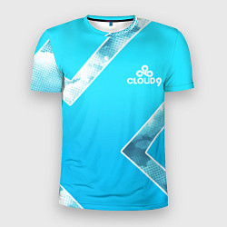 Футболка спортивная мужская Cloud9 - Форма команды,облака 2024, цвет: 3D-принт