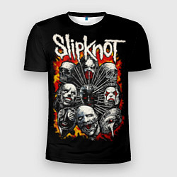 Футболка спортивная мужская Slipknot метал-группа, цвет: 3D-принт