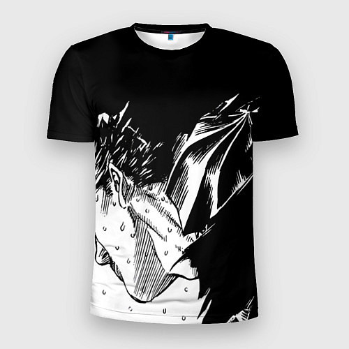 Мужская спорт-футболка Берсерк Гатс в чёрных доспехах / 3D-принт – фото 1