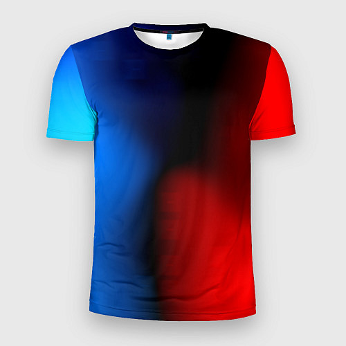 Мужская спорт-футболка Неоновый градиент краски / 3D-принт – фото 1