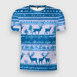 Мужская спорт-футболка Синие олени