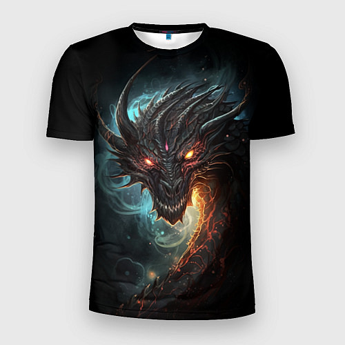 Мужская спорт-футболка Фэнтази дракон символ 2024 / 3D-принт – фото 1