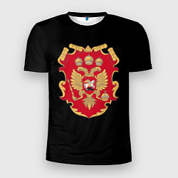 Мужская спорт-футболка Российская империя символика герб щит