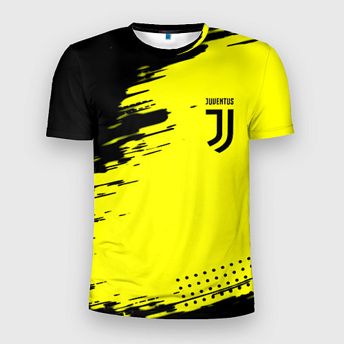 Мужская спорт-футболка Juventus спортивные краски / 3D-принт – фото 1