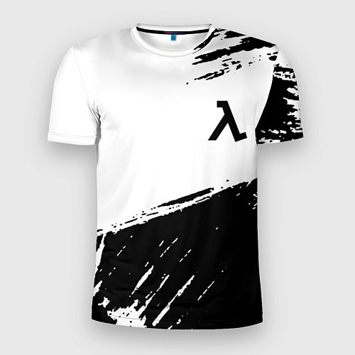 Мужская спорт-футболка Half life black color / 3D-принт – фото 1