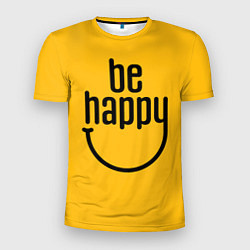 Мужская спорт-футболка Smile - be happy