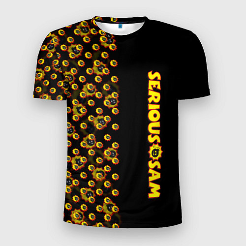 Мужская спорт-футболка Serious Sam pattern game / 3D-принт – фото 1