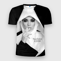 Мужская спорт-футболка Techno храм роковая монашка
