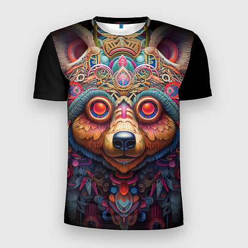 Мужская спорт-футболка Фэнтази медведь / 3D-принт – фото 1