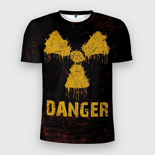 Мужская спорт-футболка Опасный человек радиация / 3D-принт – фото 1