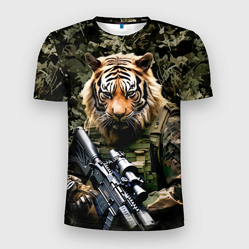 Мужская спорт-футболка Тиер солдат спецназа / 3D-принт – фото 1
