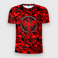 Мужская спорт-футболка Thirty Seconds to Mars skull pattern