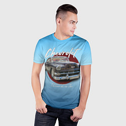 Футболка спортивная мужская Американский классический автомобиль Chevrolet Bel, цвет: 3D-принт — фото 2