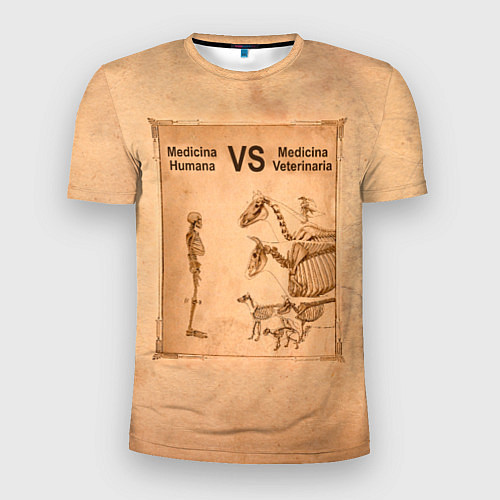 Мужская спорт-футболка Медицина против ветеринарии / 3D-принт – фото 1