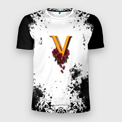 Мужская спорт-футболка Cyberpunk 2077 группировка Валентинос