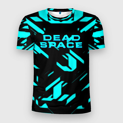 Мужская спорт-футболка Dead space айзек стиль неоновая броня / 3D-принт – фото 1