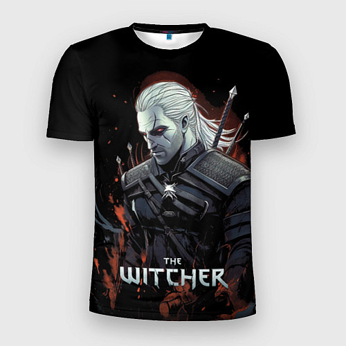 Мужская спорт-футболка Ведьмак Геральт из Ривии / 3D-принт – фото 1
