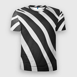 Футболка спортивная мужская Зебровые линии, цвет: 3D-принт
