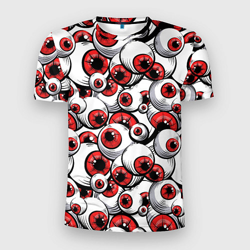 Мужская спорт-футболка Красные глазные яблоки / 3D-принт – фото 1